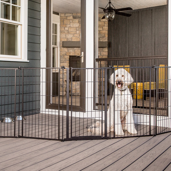 Carlson Pet Products - Outdoor Extra Tall Super Wide Pet Pen and Gate