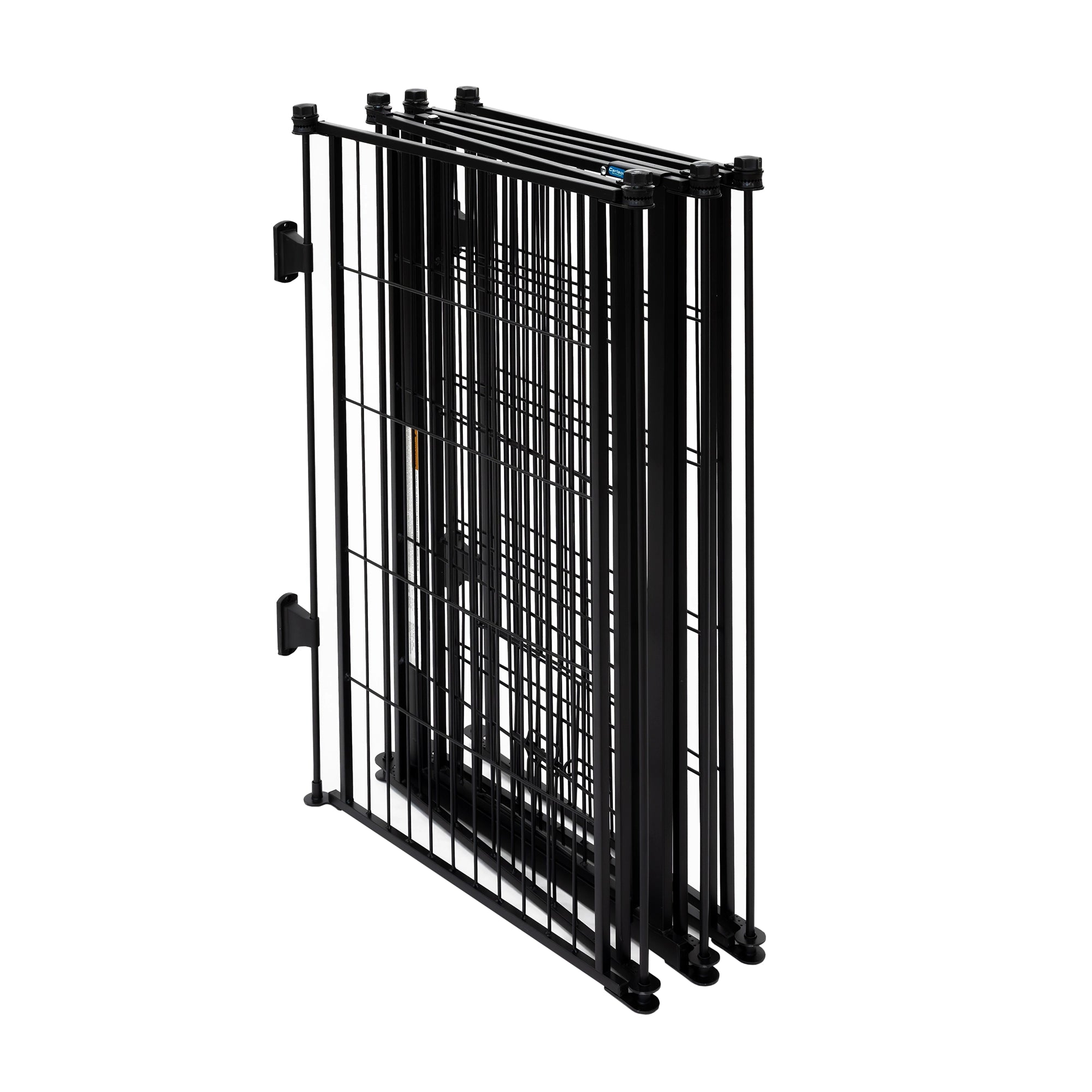 The Carlson Outdoor Super Wide Pet Pen & Gate with Small Pet Door is a versatile, extra tall 32” gate made from durable black steel. It expands up to 144” wide and includes a walk-through door with a safety lock. Ideal for both small and large pets, it’s perfect for securing outdoor spaces and ensuring safety.