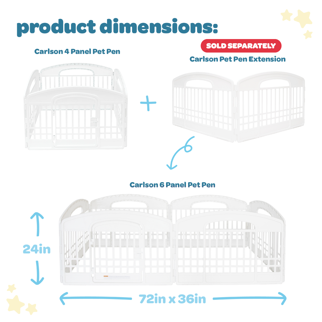4-Panel Plastic Pet Pen