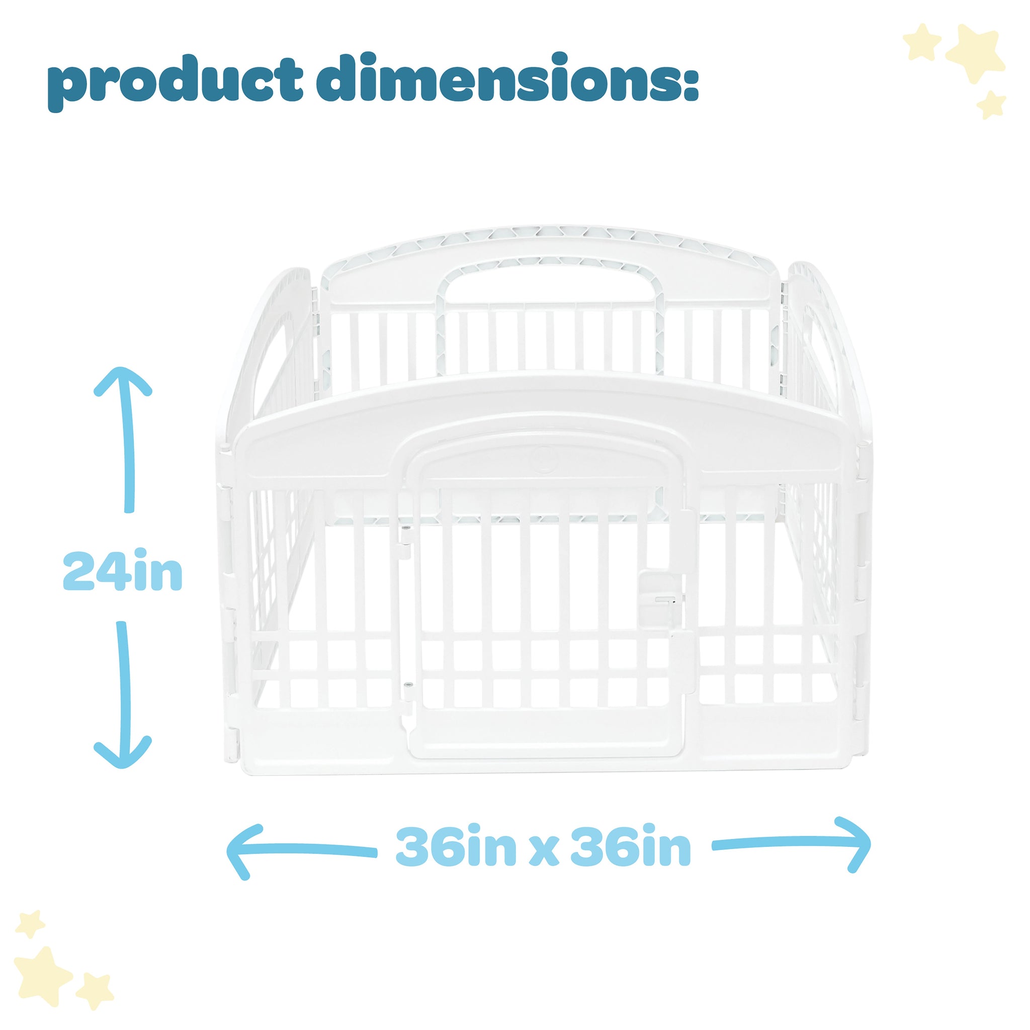 4-Panel Plastic Pet Pen
