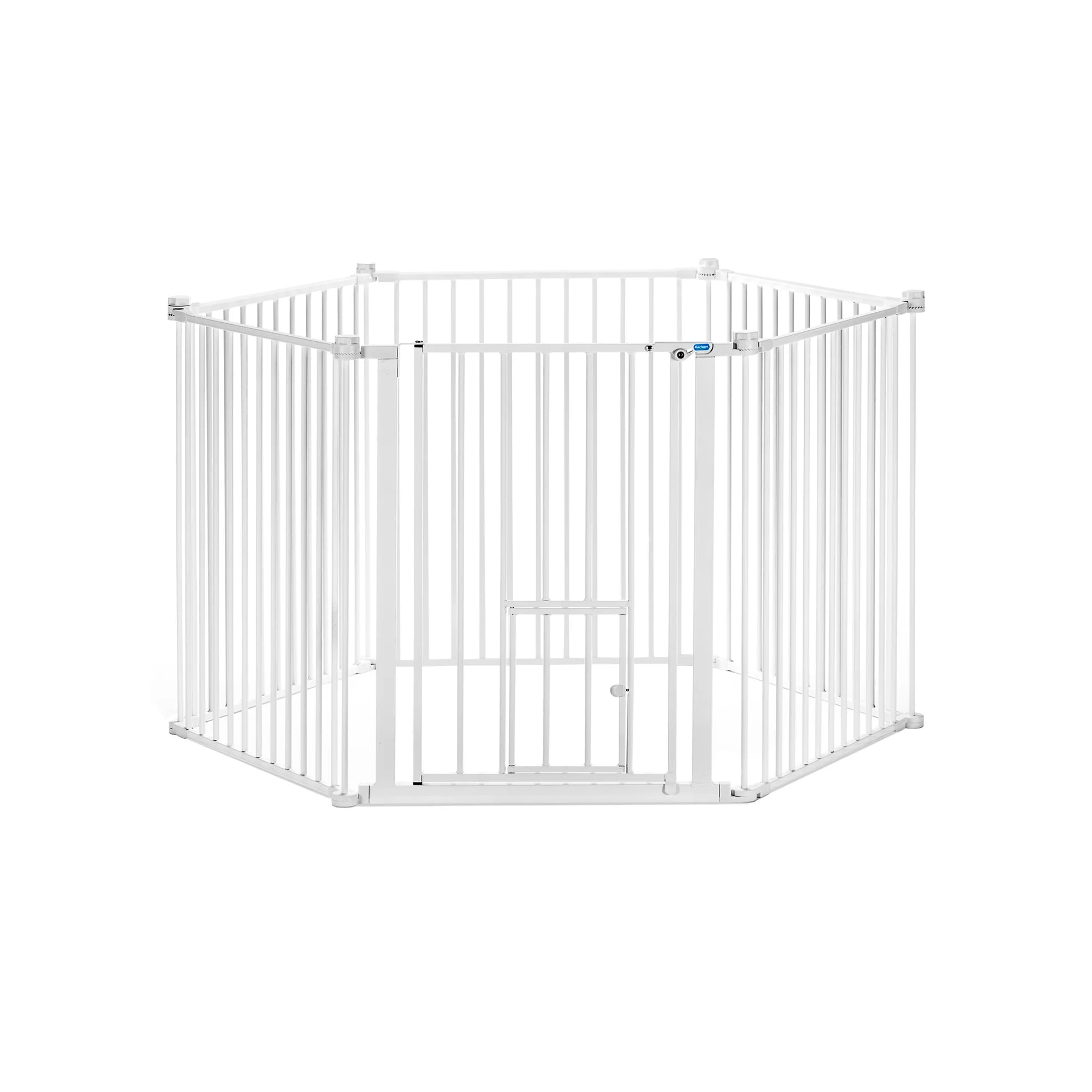 2-in-1 Super Wide Pet Pen & Gate on white background.