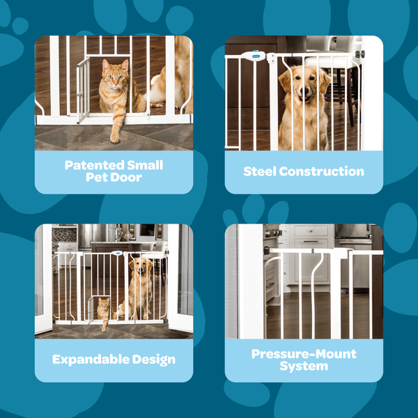 Carlson® 51.5” Extra Wide Walk-Thru Pet Gate