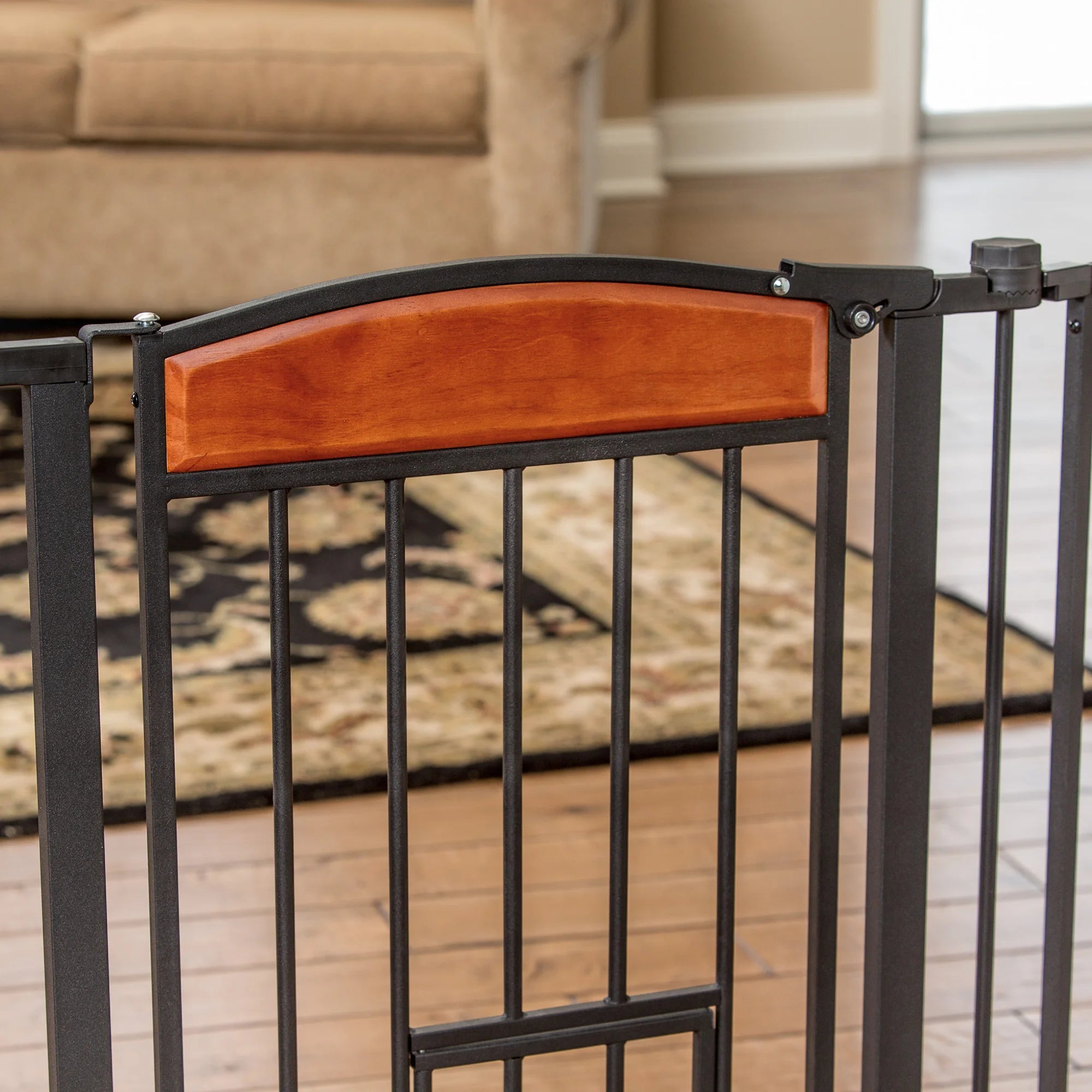Carlson Pet Products Design Paw Flexi Walk Thru Pet Gate