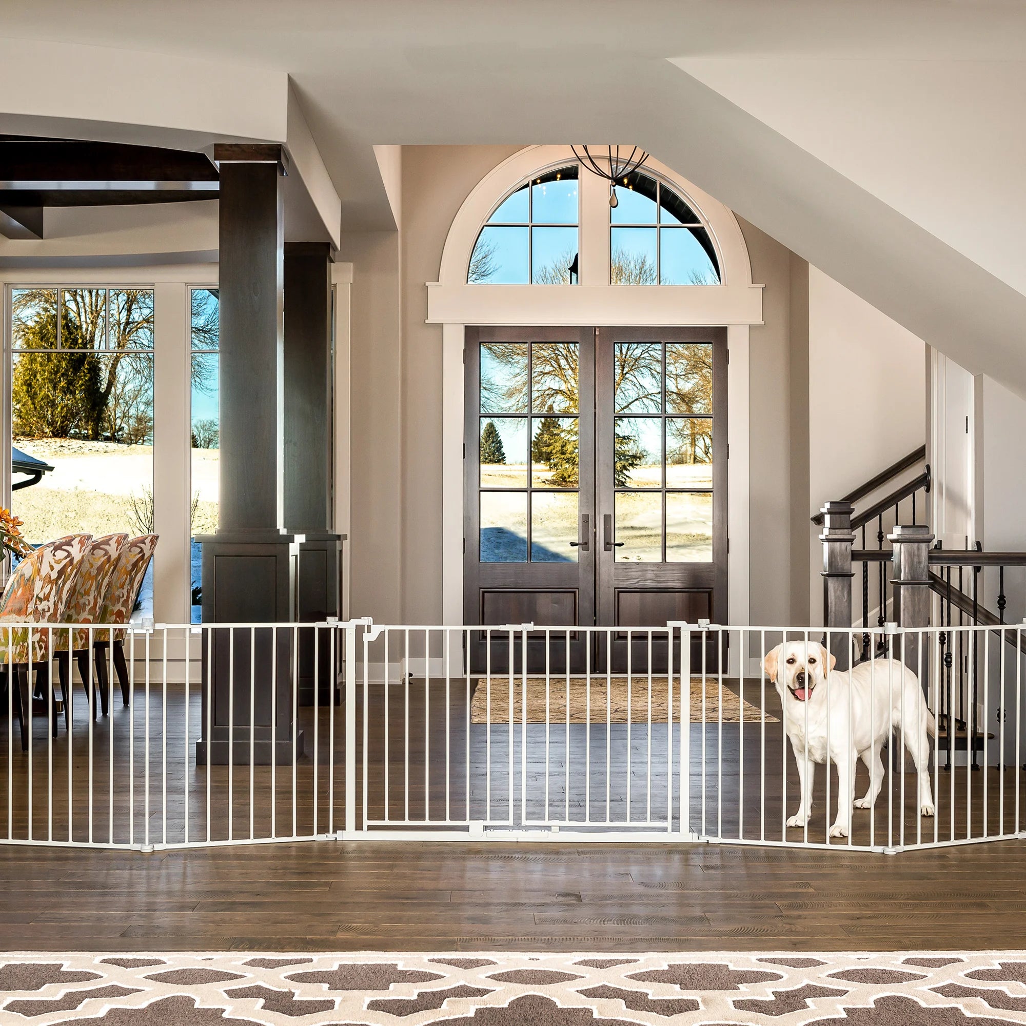 Carlson Pet Products Double Door Super Wide Pet Gate and Pet Yard