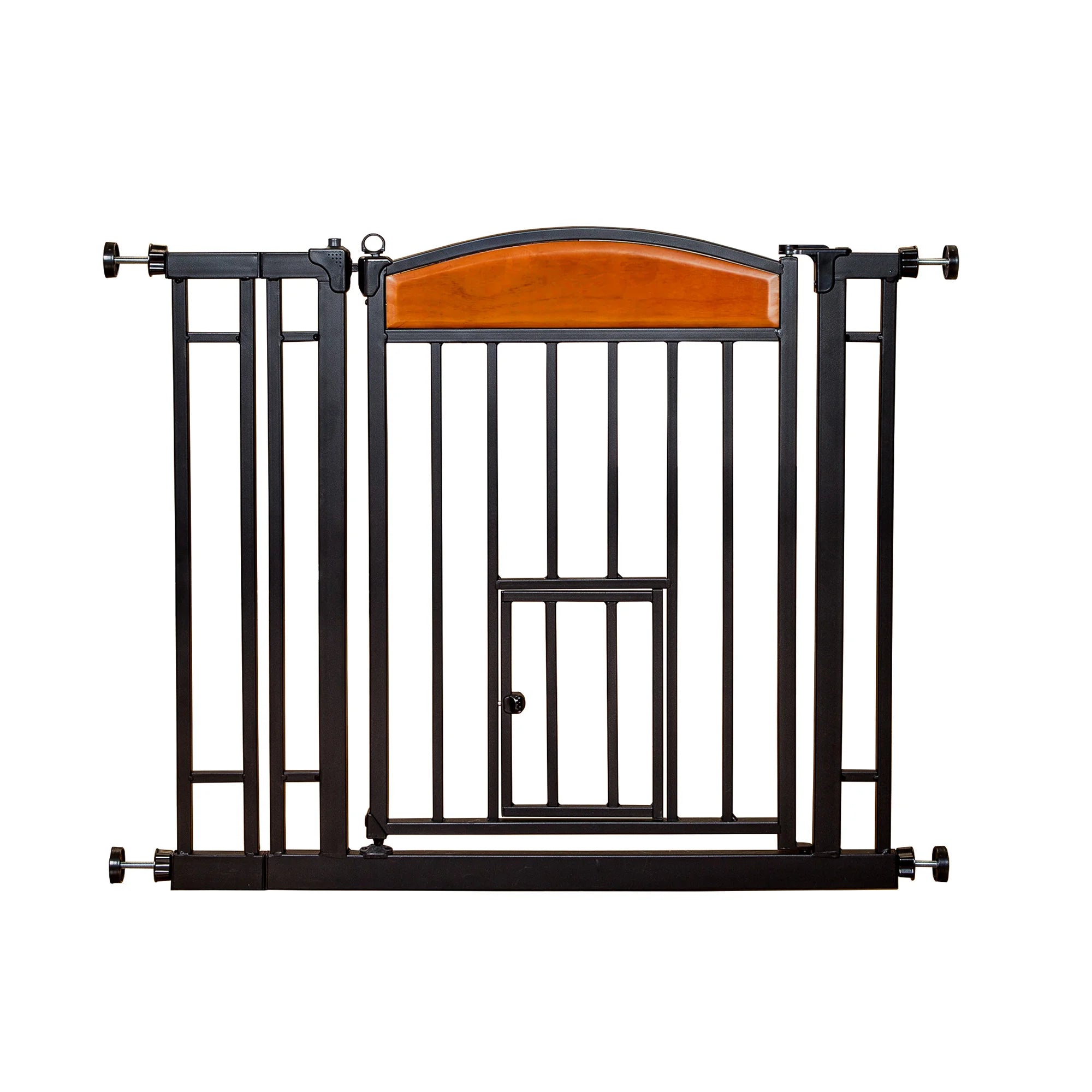 32" Design Paw Easy Close Walk-Thru Pet Gate on white background.