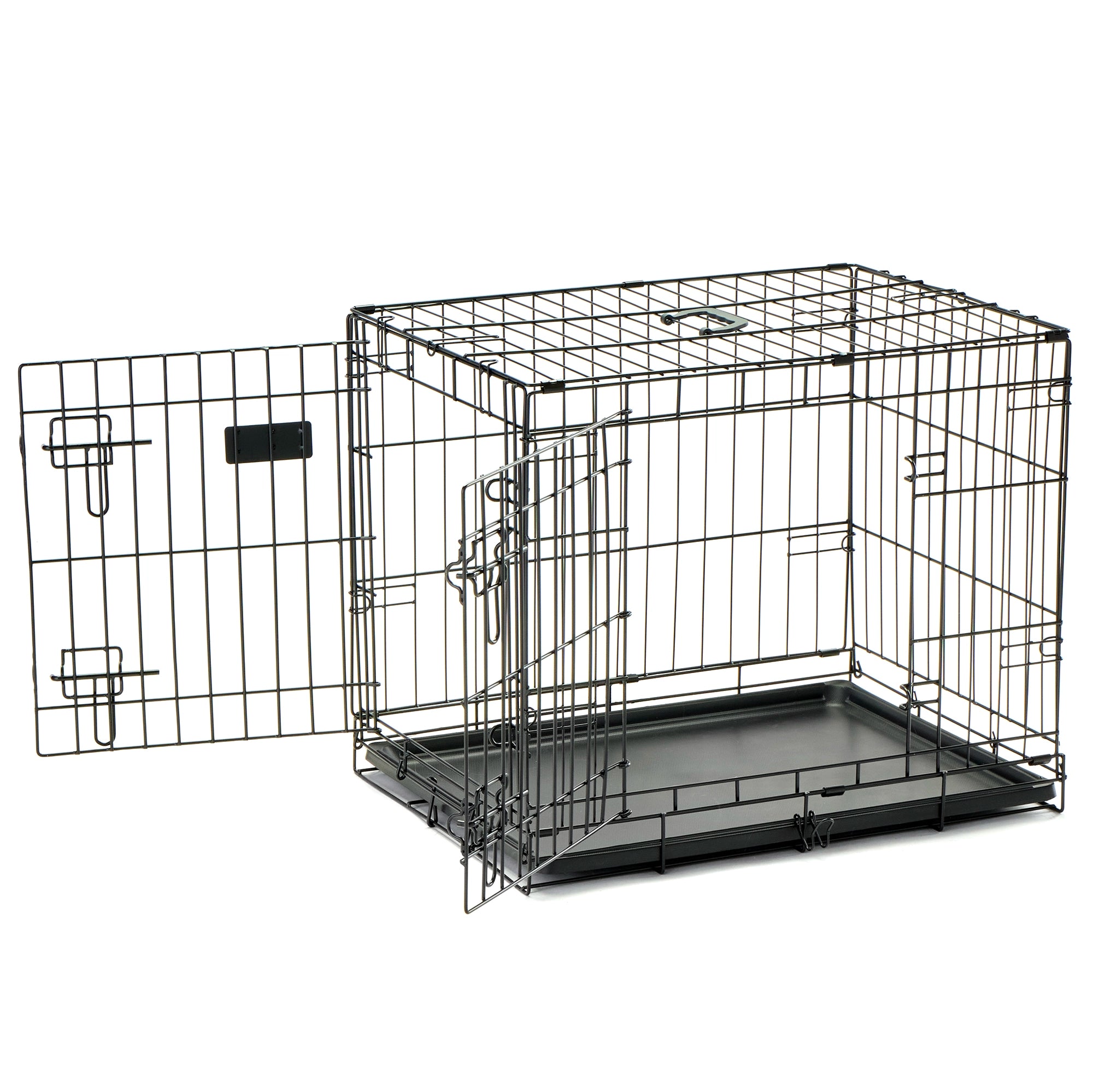 Carlson Double Door Dog Crate on White Background