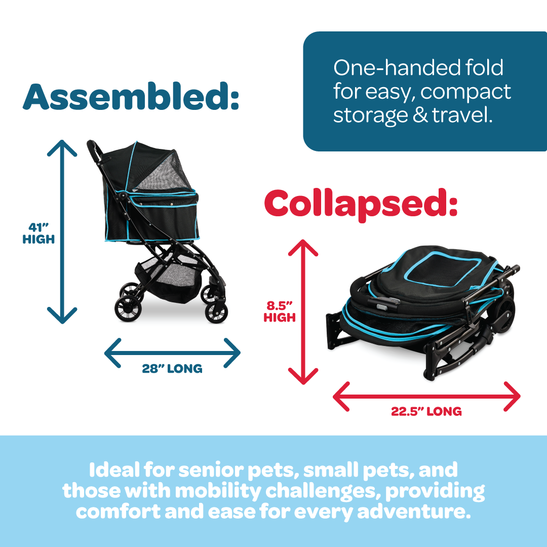 easy fold stroller for travel Carlson® Easy Fold & Go Pet Stroller