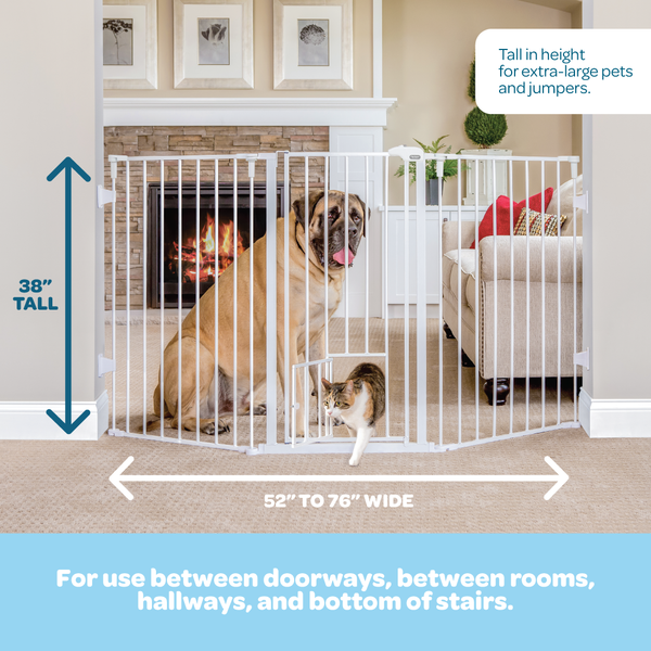 Carlson® Flexi Extra Tall Walk-Thru Pet Gate (Discontinued)
