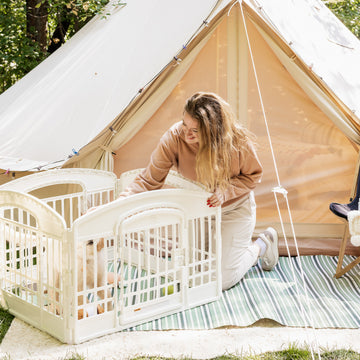 The Carlson 4-Panel Plastic Pet Pen provides a secure, versatile enclosure for small pets. Made with non-toxic materials, it’s lightweight, easy to set up, clean, and expand for both indoor and outdoor use.