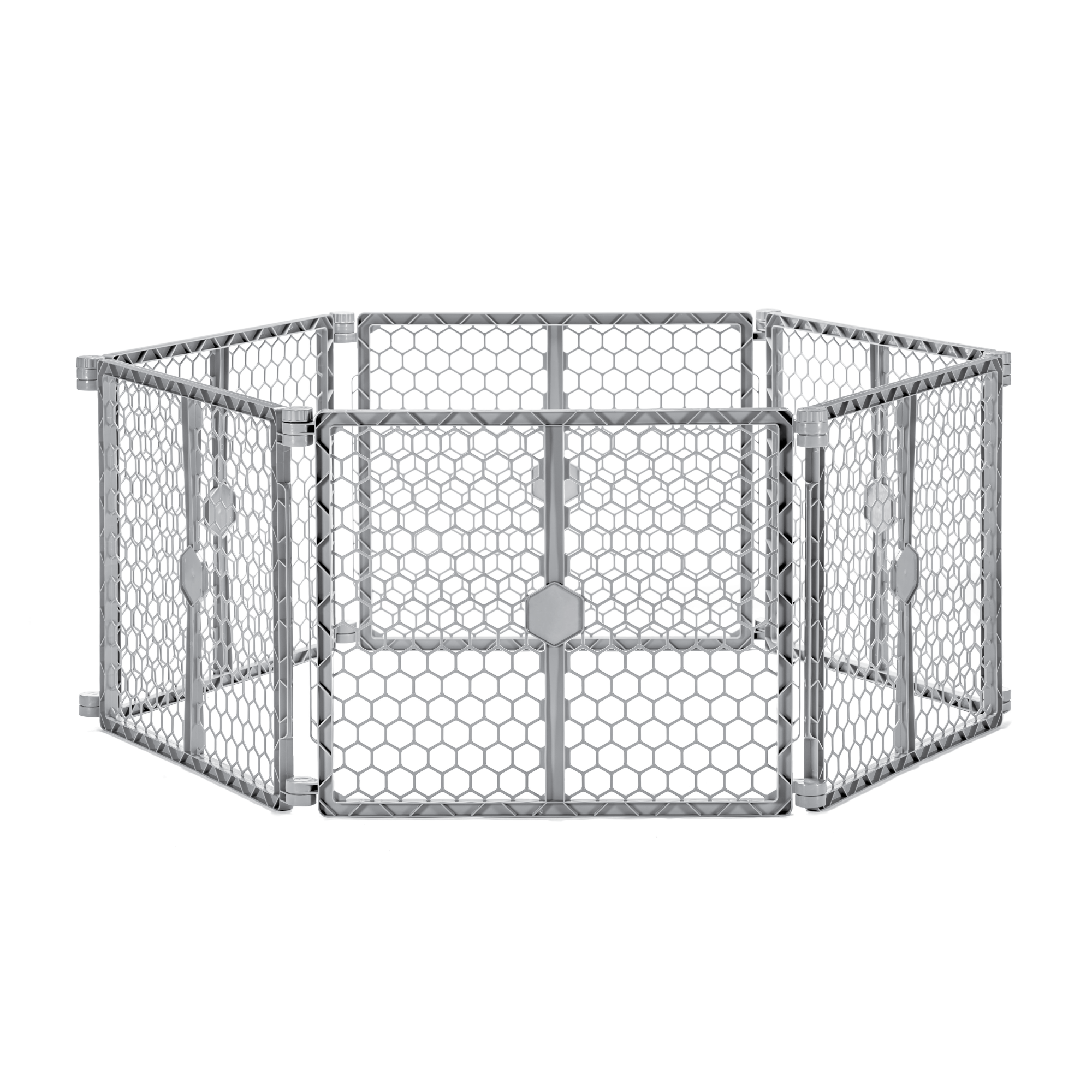 2-in-1 Plastic Gate & Pet Pen on white background.